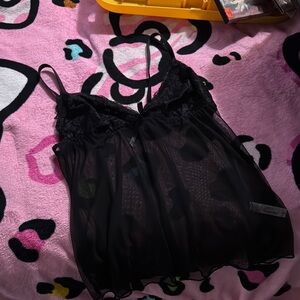 Black Lace Women's Intimate Top